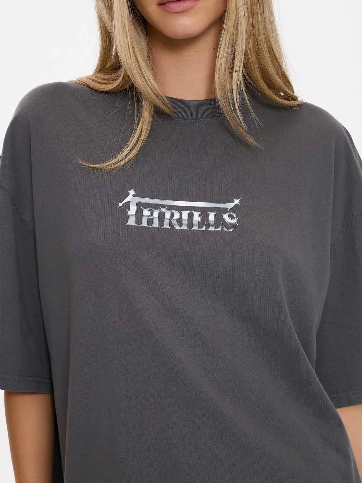 Seek and Destroy Oversizes Tee - ThrillsWTS25-112BM-MERCHBLACK-06