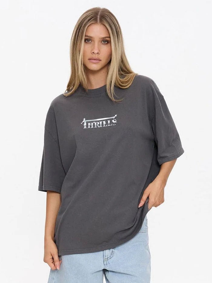 Seek and Destroy Oversizes Tee - ThrillsWTS25-112BM-MERCHBLACK-06