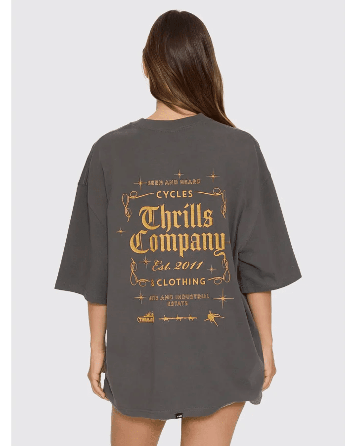 Seen & Heard Oversized Tee -ThrillsWTH26-102BM-Merch Black-6