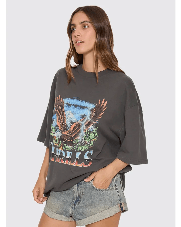 Seen & Heard Oversized Tee -ThrillsWTH26-102BM-Merch Black-6