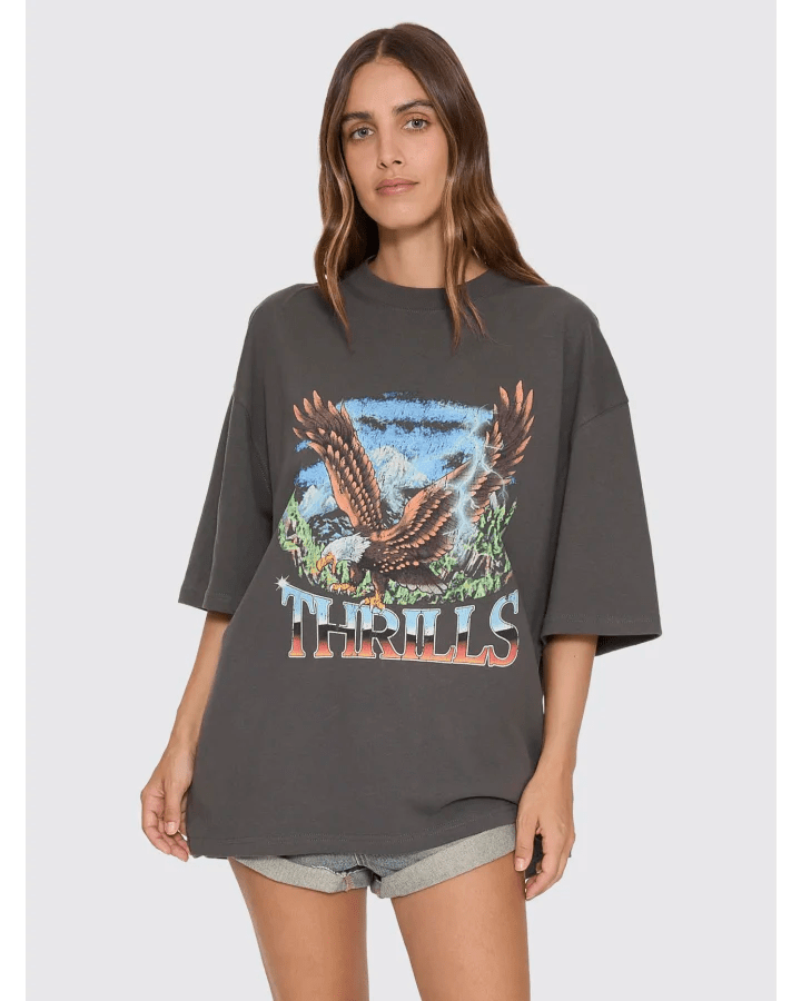 Seen & Heard Oversized Tee -ThrillsWTH26-102BM-Merch Black-6
