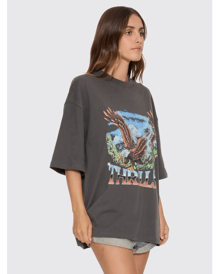Seen & Heard Oversized Tee -ThrillsWTH26-102BM-Merch Black-6