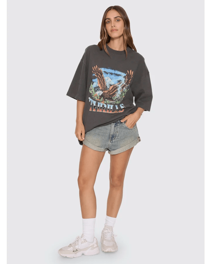 Seen & Heard Oversized Tee -ThrillsWTH26-102BM-Merch Black-6