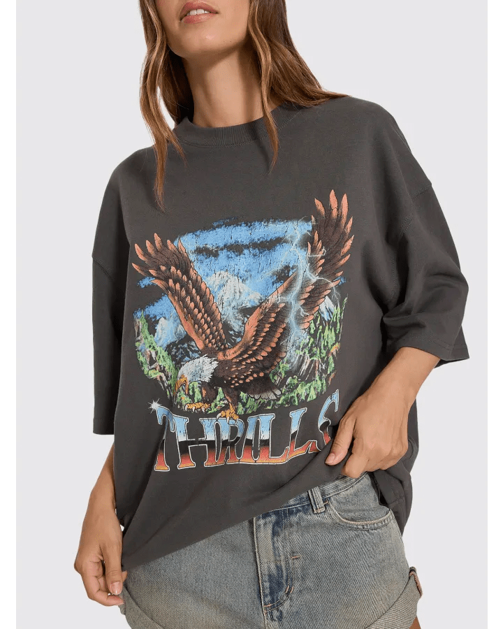 Seen & Heard Oversized Tee -ThrillsWTH26-102BM-Merch Black-6