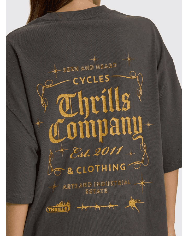 Seen & Heard Oversized Tee -ThrillsWTH26-102BM-Merch Black-6
