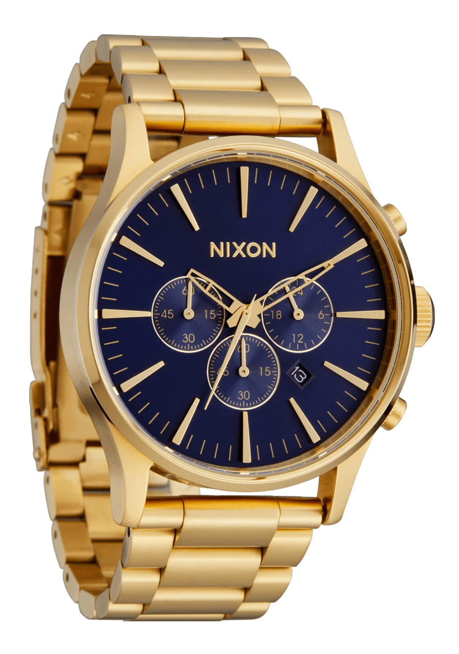 Sentry Chrono -NixonA1390-1922-Gold / Blue Sunray-OSFM