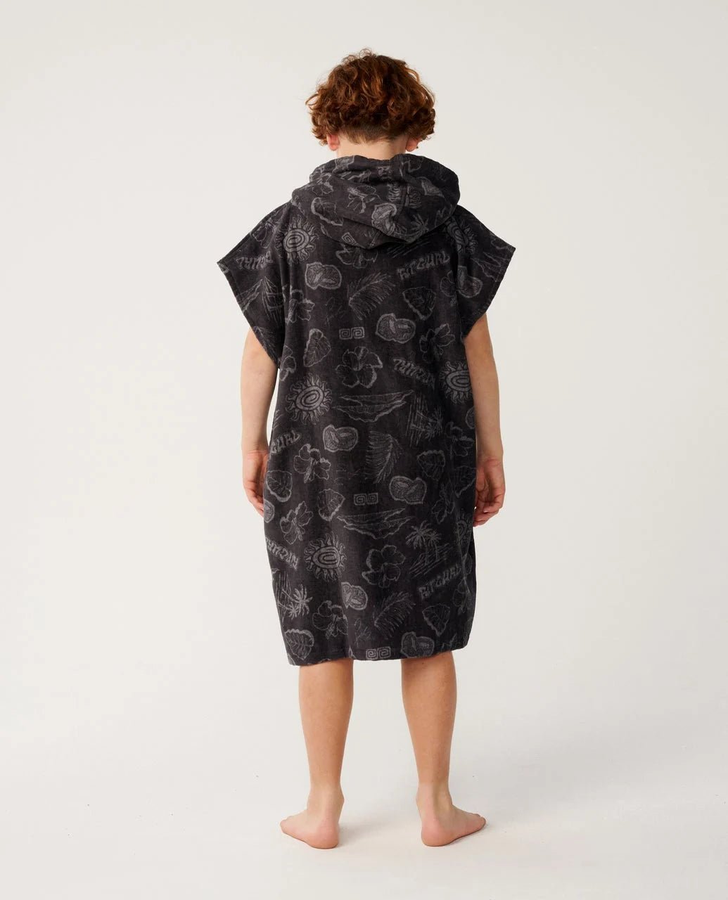 SESSIONS HOODED TOWEL - BOY -Rip Curl00DBTO-WASHED BLACK-S