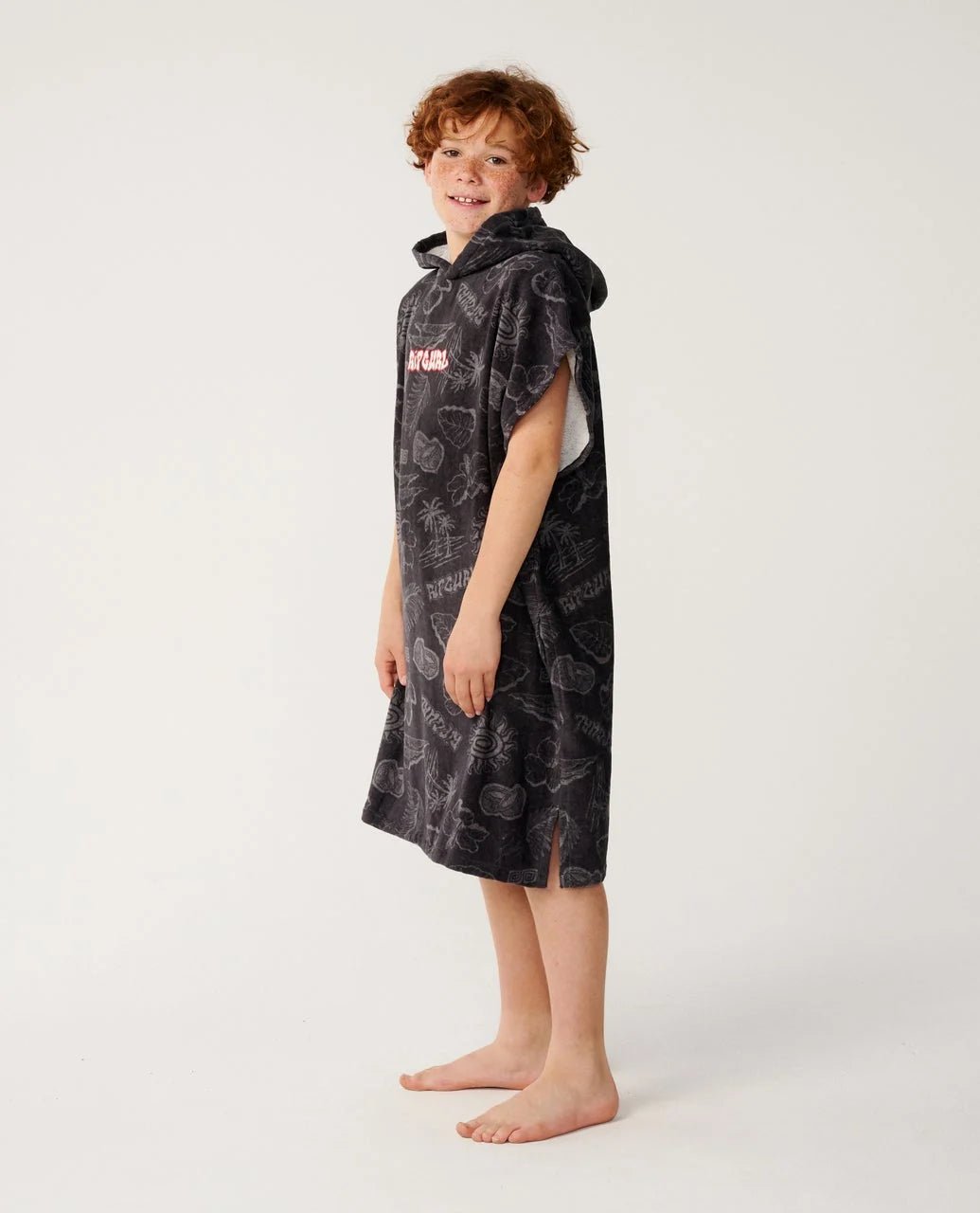 SESSIONS HOODED TOWEL - BOY -Rip Curl00DBTO-WASHED BLACK-S