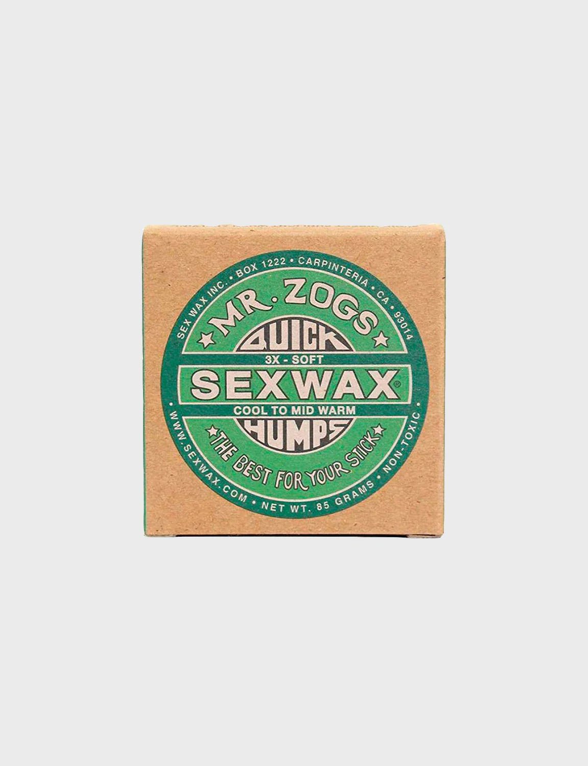 Sex Wax Quick Humps 3X Cold: Green Surf Wax - TLC896908000170 - Green - 1SZ
