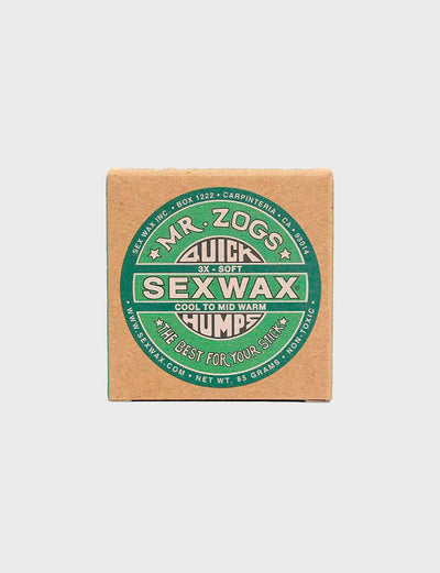 Sex Wax Quick Humps 3X Cold: Green Surf Wax - TLC896908000170 - Green - 1SZ