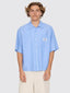 Shadow Cherub Box Crop Short Sleeve Shirt -WorshipPH26-203E-Dream Blue Stripe-S