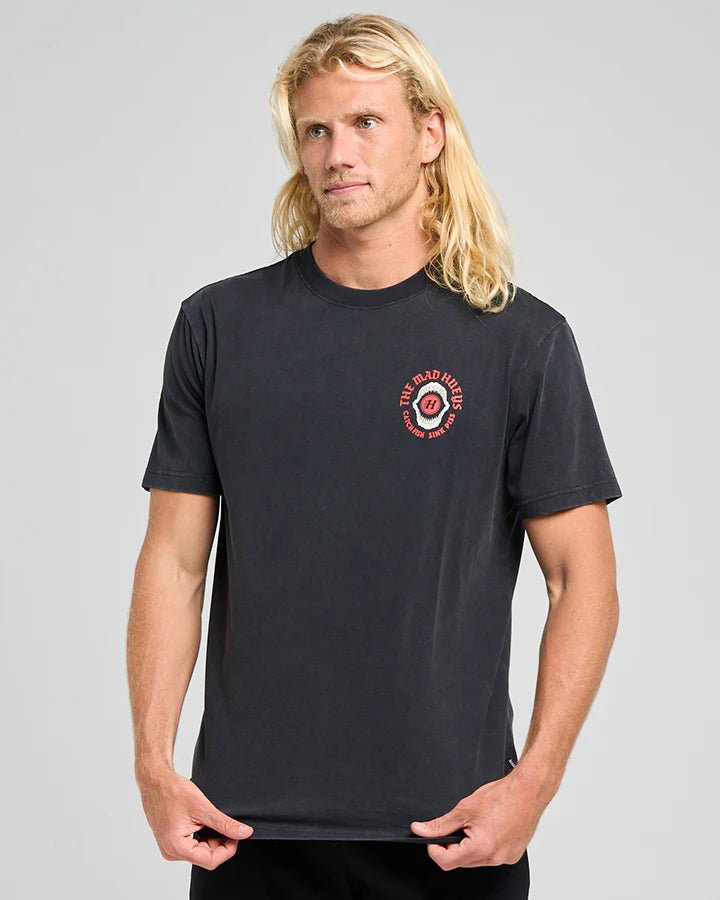 SHARK TINS | SS TEE - Mad HueysH425M01007 - WASHED BLACK - 2XL