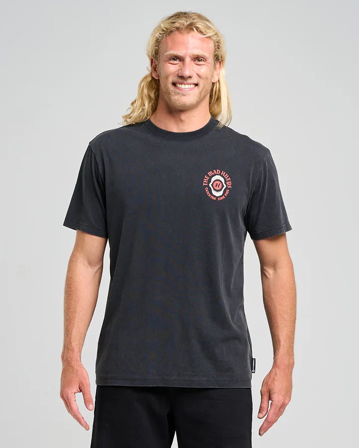 SHARK TINS | SS TEE - Mad HueysH425M01007 - WASHED BLACK - 2XL