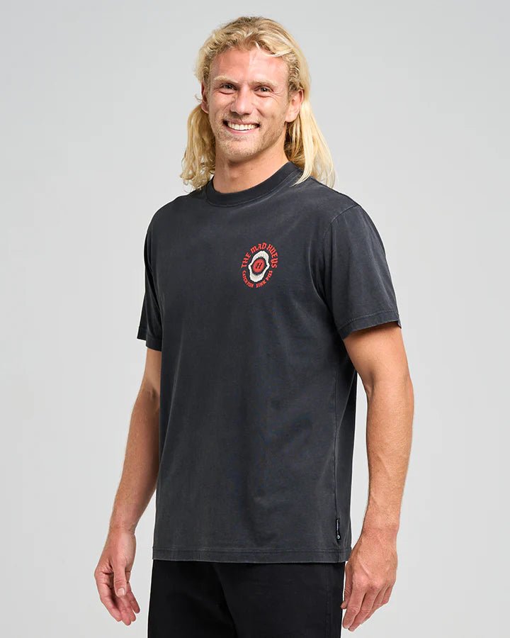 SHARK TINS | SS TEE - Mad HueysH425M01007 - WASHED BLACK - 2XL