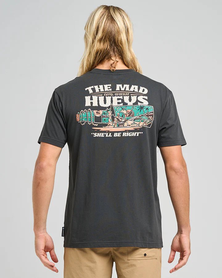 SHE'LL BE RIGHT | SS TEE - The Mad HueysH425M01013 - VINTAGE BLACK - S