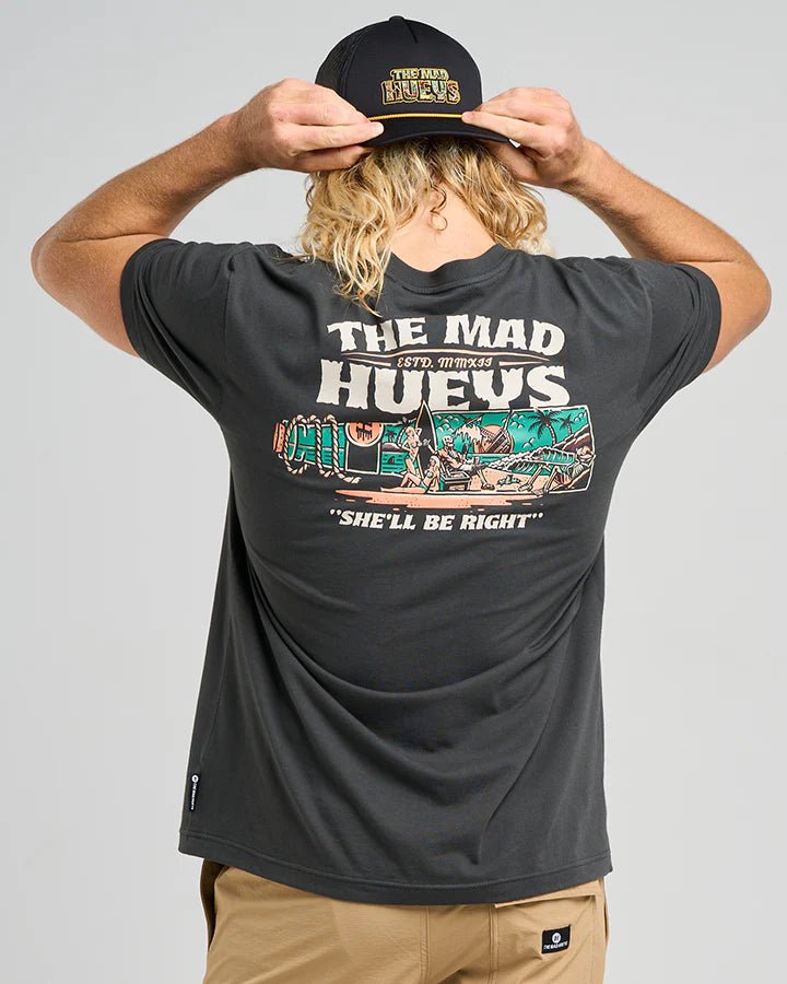 SHE'LL BE RIGHT | SS TEE - The Mad HueysH425M01013 - VINTAGE BLACK - S