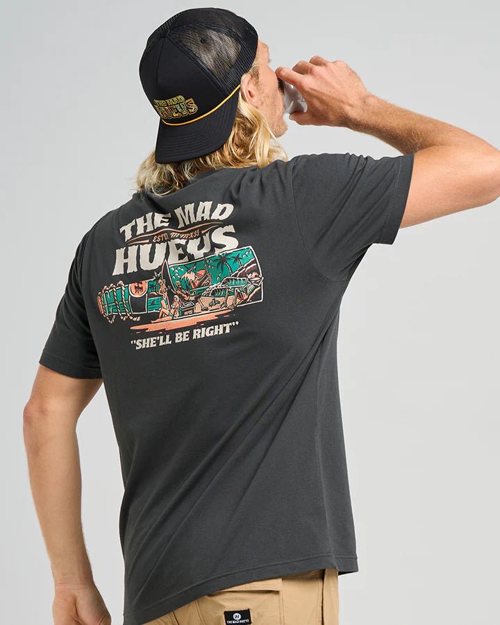 SHE'LL BE RIGHT | SS TEE - The Mad HueysH425M01013 - VINTAGE BLACK - S