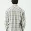 Shelter - Recycled Flannel Long Sleeve Shirt - AfendsM262250-WHITE CHECK-XS