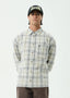 Shelter - Recycled Flannel Long Sleeve Shirt - AfendsM262250-WHITE CHECK-XS