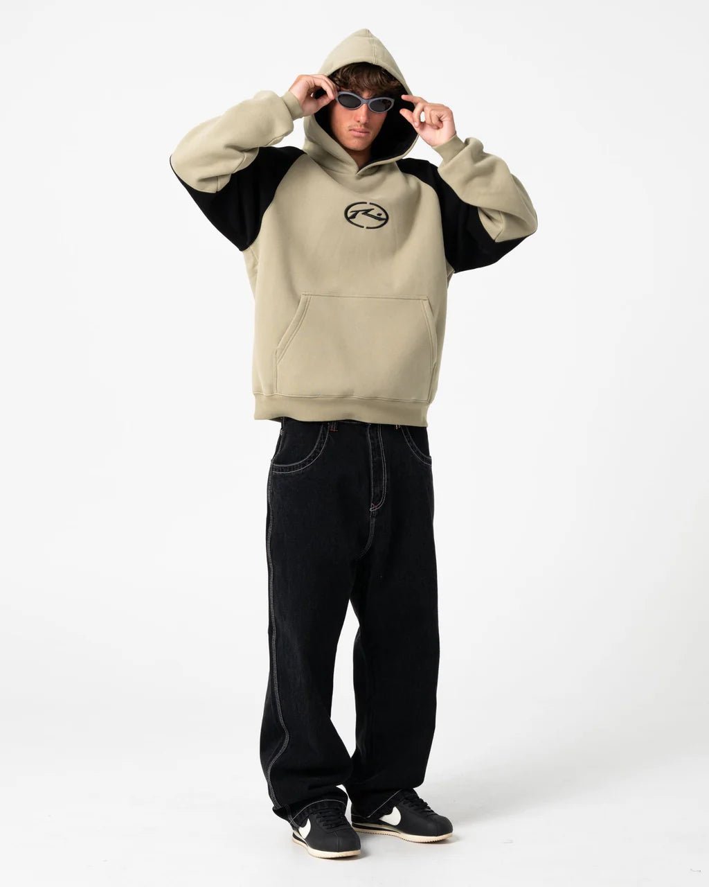 SHESH BESH HOODED FLEECE - RustyFTM1201-ABBEY STONE-S