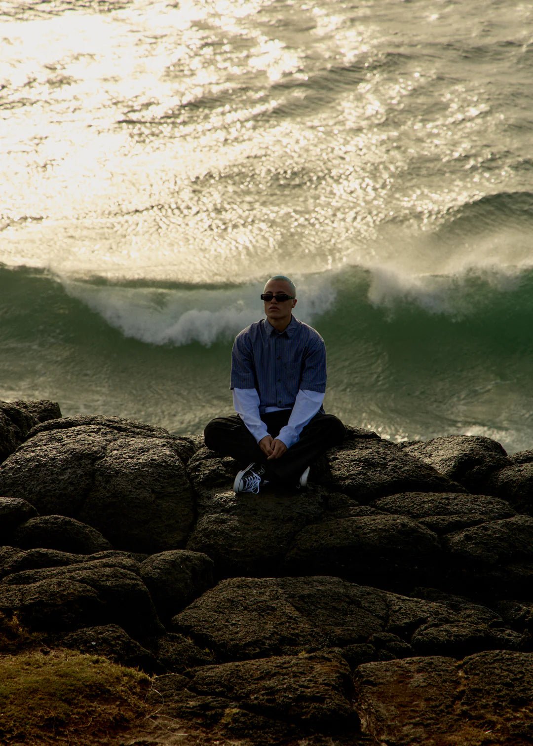 Shipwreck Stripe - Short Sleeve Shirt - AfendsM240204-MARLIN-XS