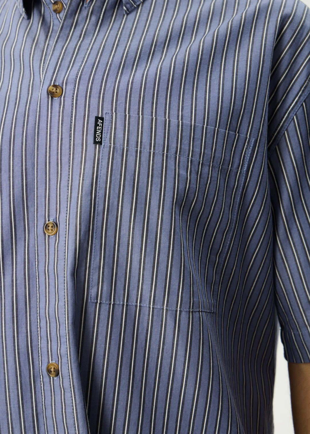 Shipwreck Stripe - Short Sleeve Shirt - AfendsM240204-MARLIN-XS