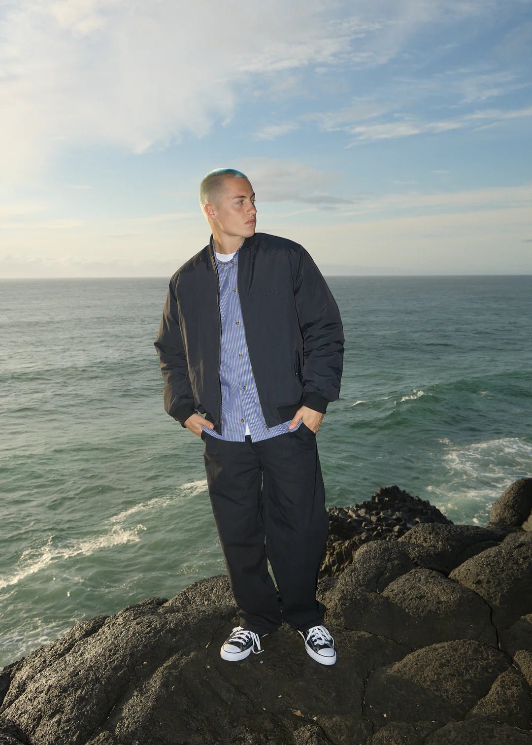 Shipwreck Stripe - Short Sleeve Shirt - AfendsM240204-MARLIN-XS