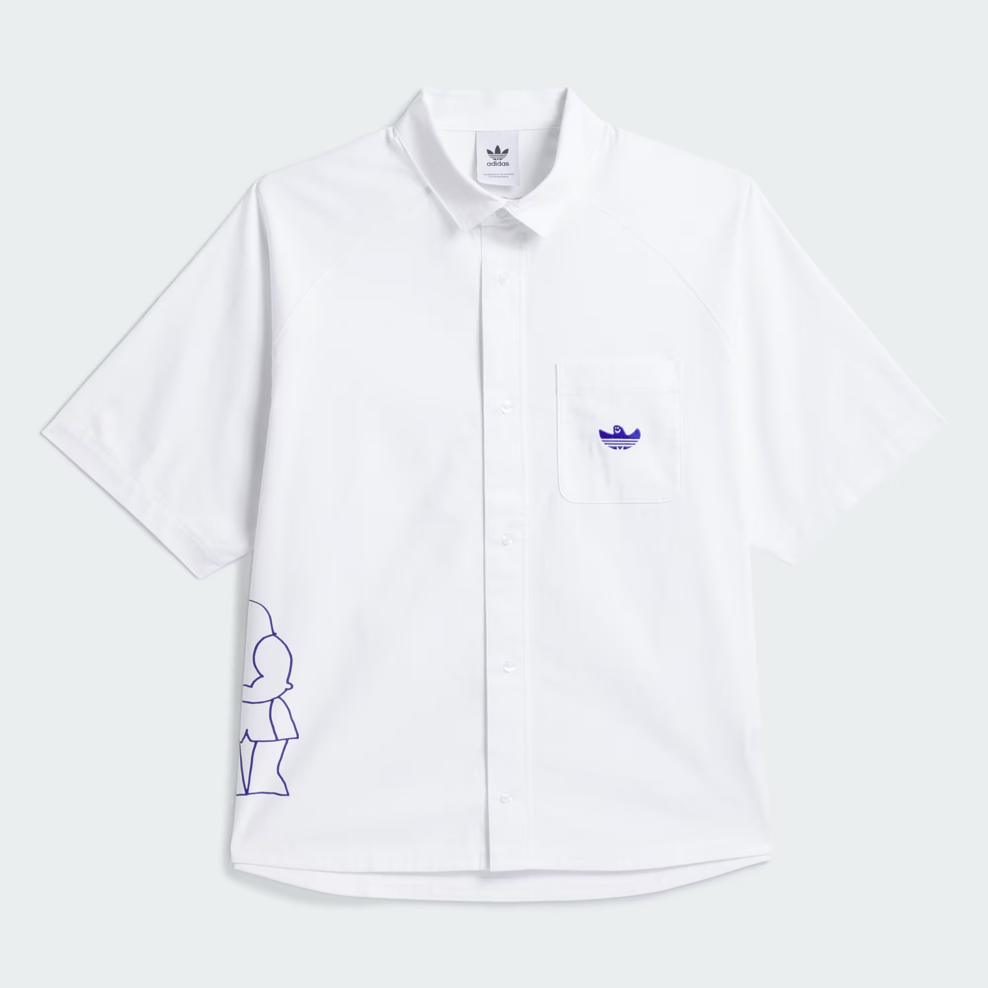 Shmoo CS Button White L - AdidasJC7635 - WHT - White - L