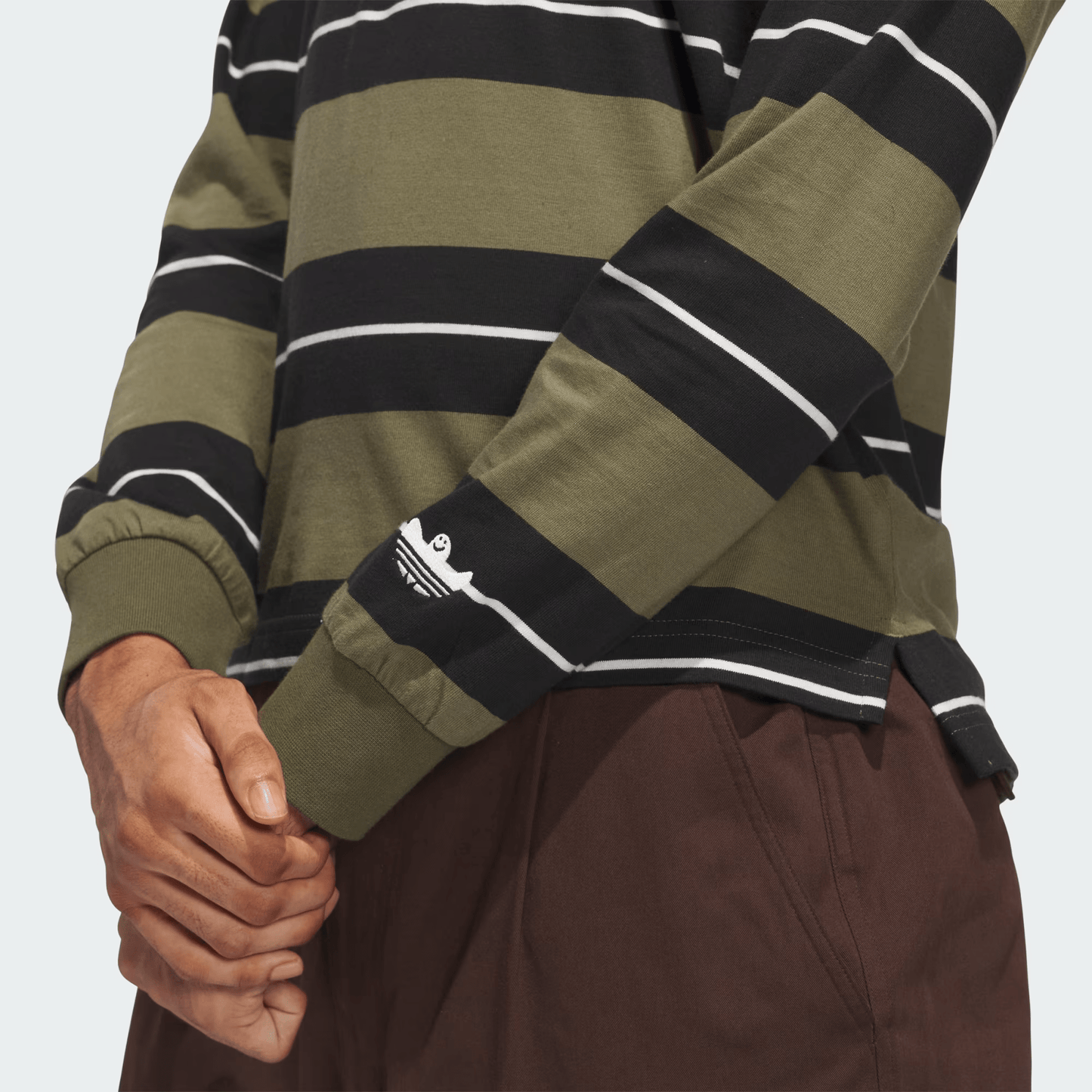 Shmoo CS Rugby - AdidasJD2841 - OLISTR/BLK/CWHI - Olivestr/Blk/Cwhite - L