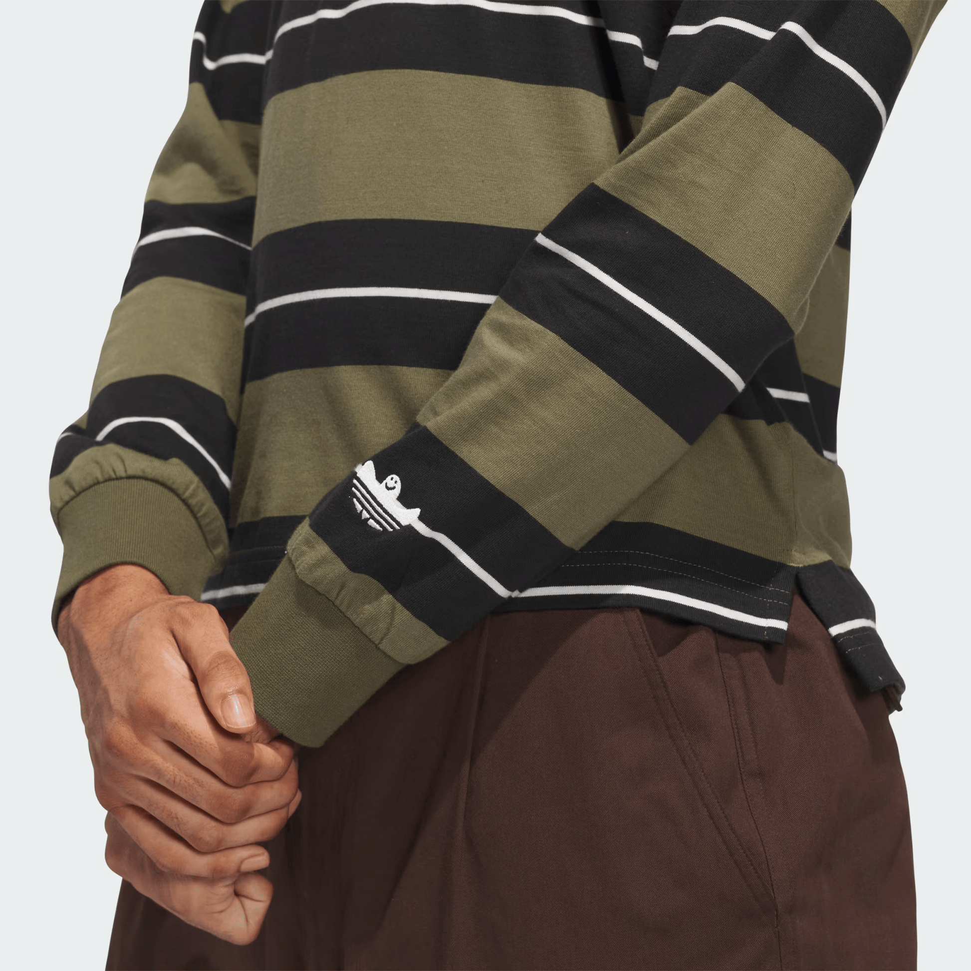 Shmoo CS Rugby - AdidasJD2841 - OLISTR/BLK/CWHI - Olivestr/Blk/Cwhite - L