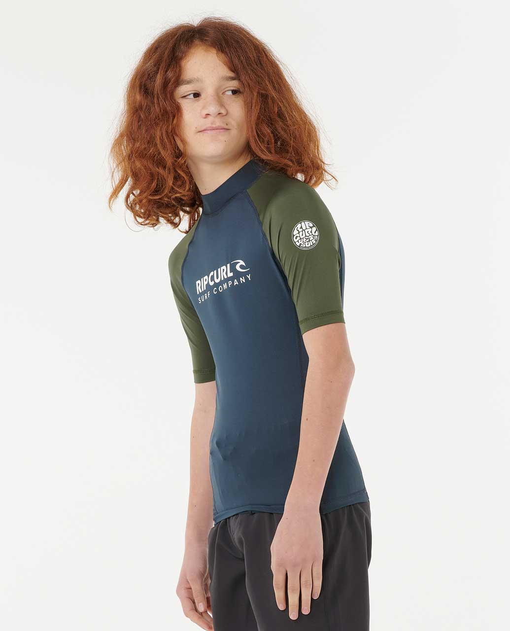 SHOCK UPF S/S - BOY - Rip Curl11BTRV - LIME - 3 - 4