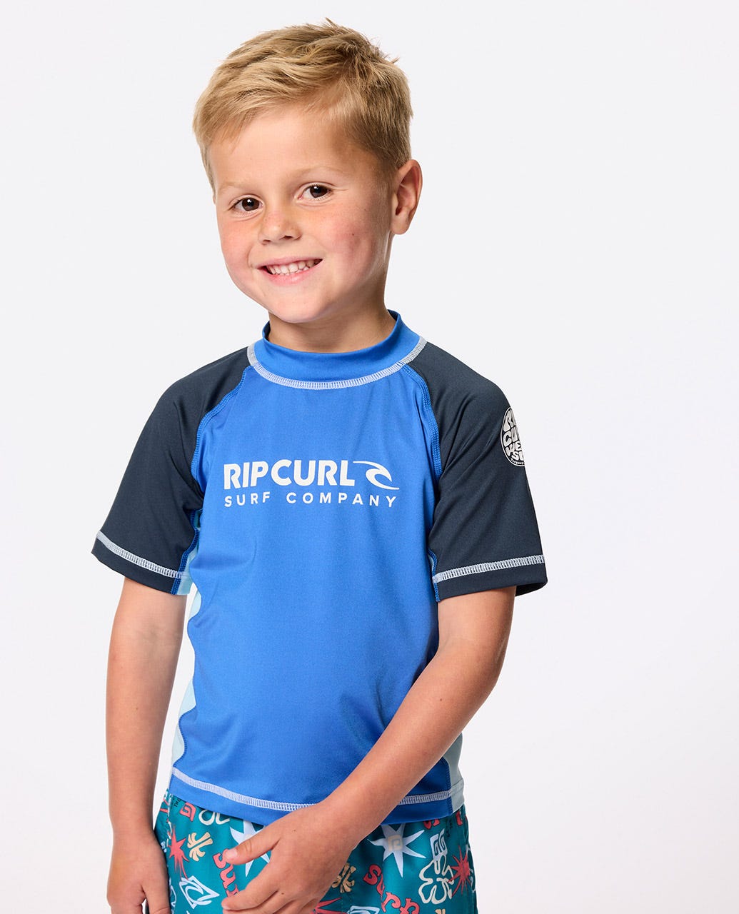 SHOCK UPF S/S - BOY - Rip Curl11BTRV - BLUE GUM - 1to2