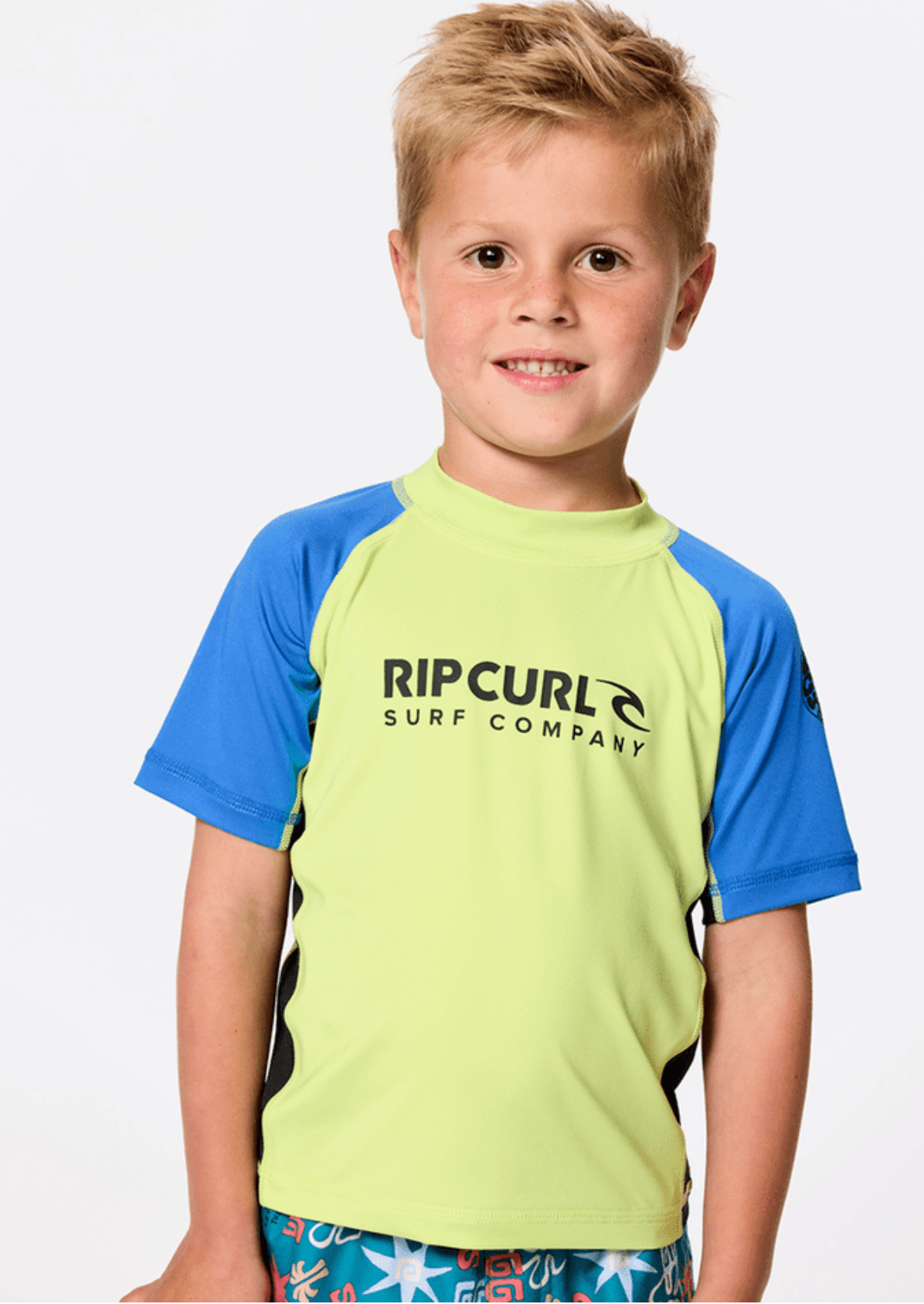 SHOCK UPF S/S - BOY - Rip Curl11BTRV - LIME - 3 - 4