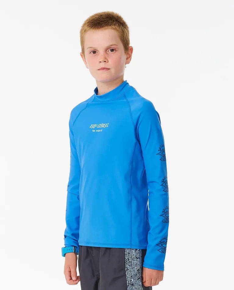 Shred Rock UPF LS boy - Rip Curl126BRV - 0070 - Blue - 10