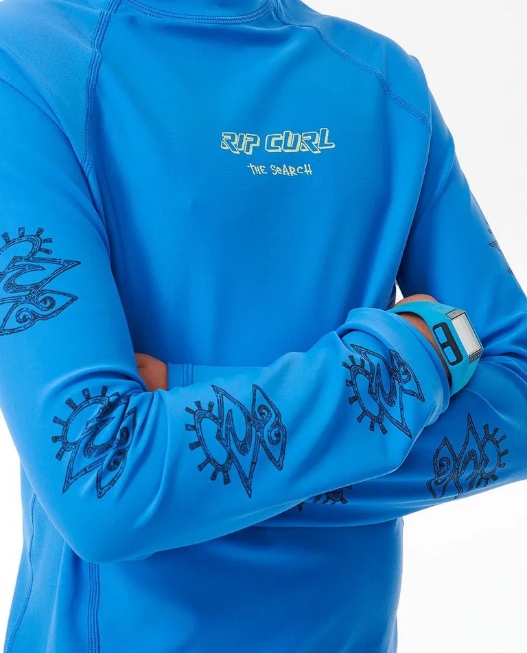 Shred Rock UPF LS boy - Rip Curl126BRV - 0070 - Blue - 10