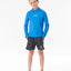 Shred Rock UPF LS boy - Rip Curl126BRV - 0070 - Blue - 10