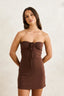 SIENNA MINI DRESS - RhythmCD25W - OS29 - CAF - CAFE - 06