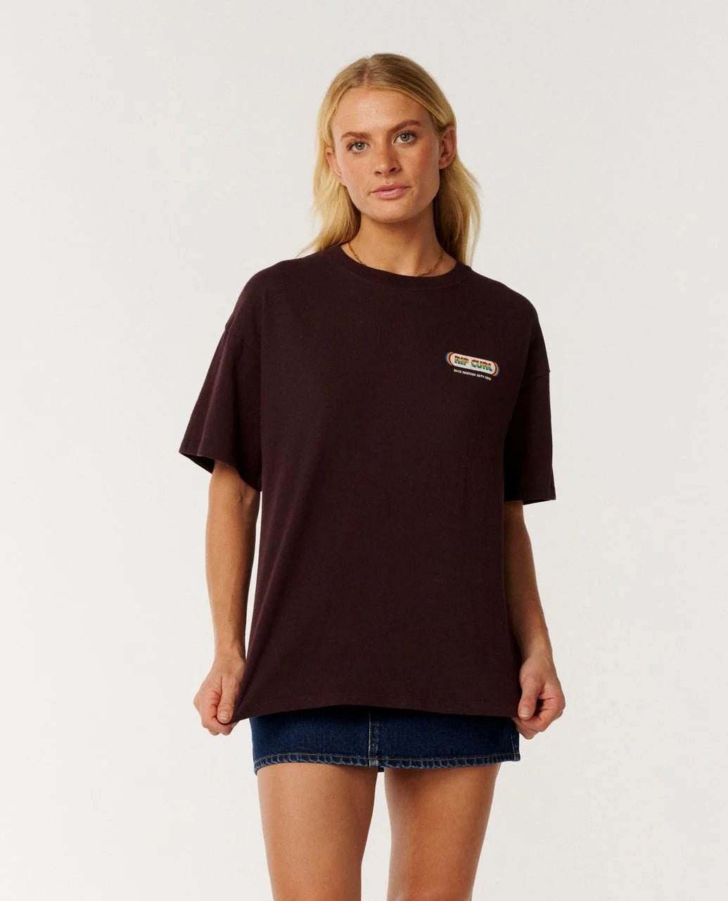 SINCE 1969 OVERSIZED TEE -Rip Curl0RRWTE-FUDGE-2XS