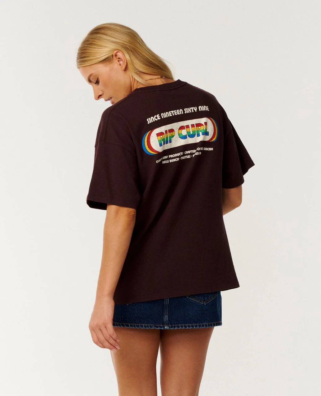 SINCE 1969 OVERSIZED TEE -Rip Curl0RRWTE-FUDGE-2XS
