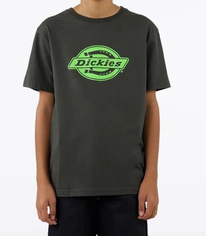 Single Logo Classic Fit Tee - Boy - DickiesDY224 - SS01 - Dark Olive - 10