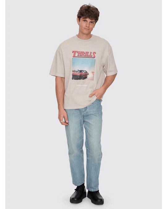 Skerrt Box Fit Oversize Cropped Tee