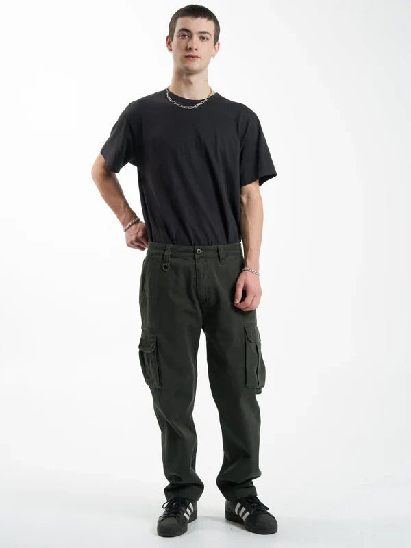 Slacker Union Cargo Pant - Thrillsta24 - 408f - og - Oil Green - 30