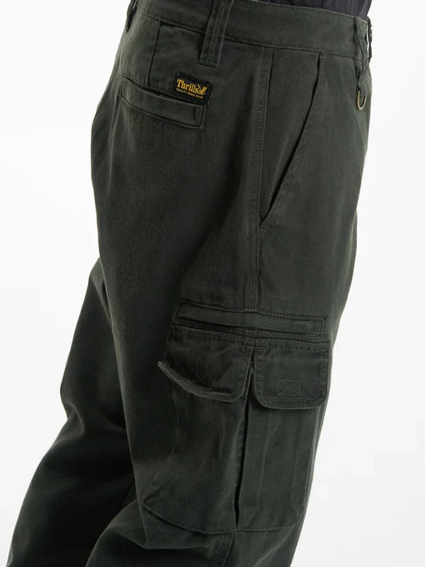 Slacker Union Cargo Pant - Thrillsta24 - 408f - og - Oil Green - 30