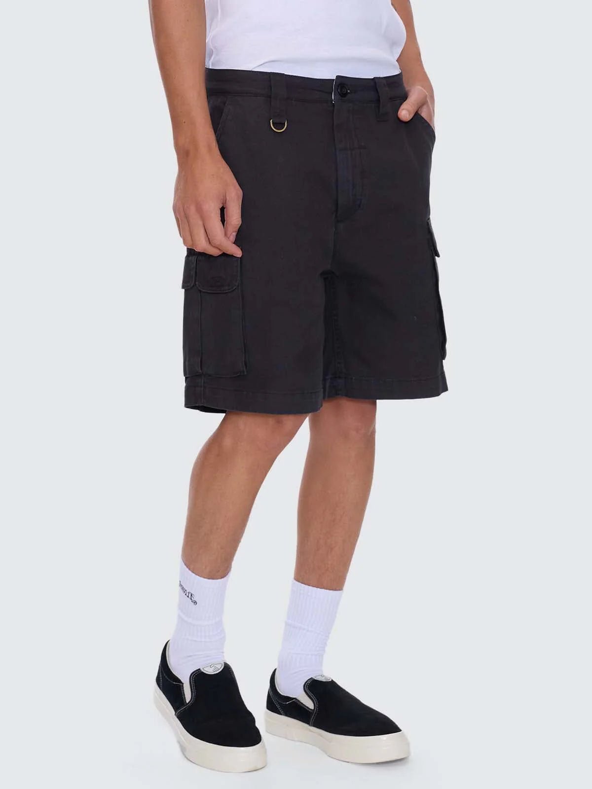 Slacker Union Relaxed Cargo Short - ThrillstS25-304G-DARKCHARCOAL-28