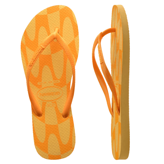 Slim Distorted Wave Female - HavaianasHSPN5559F - Orange - 35to36