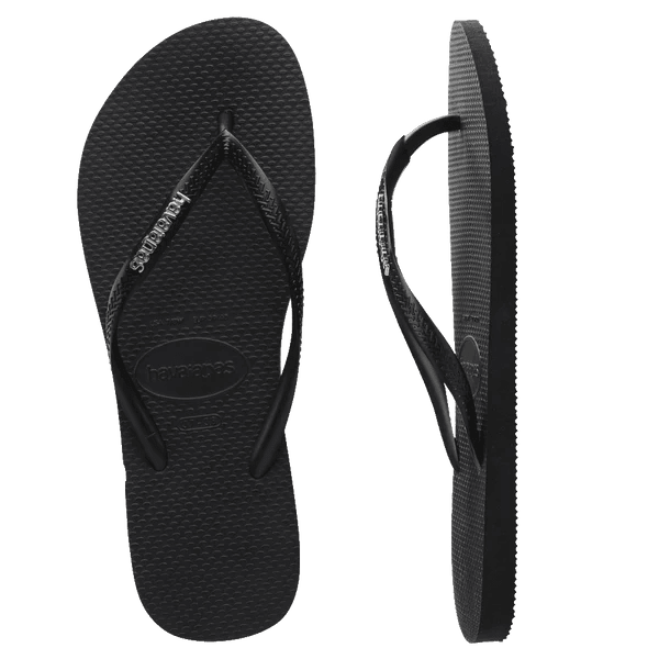 Slim Metal Logo Black/Silver -HavaianasHSLS2976-Black-3738