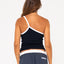 Sling One Shoulder Contrast Skimmer Tank - RustyFSL0699 - BLK - Black - 6