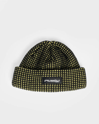 SLINGER THINSULATE BEANIE - RustyHBM0489-BLACK / SULPHUR-OSFM
