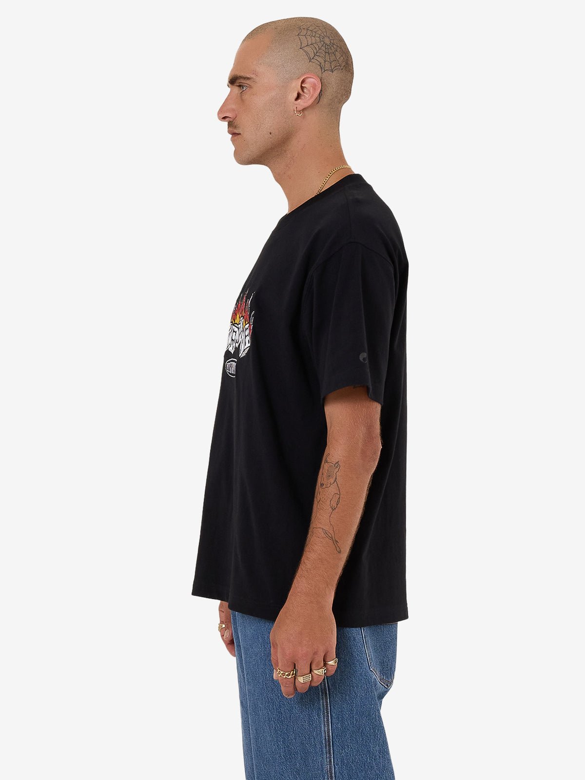 Snake Eyes Embro Tee - WorshipPH25 - 115B - S - Black