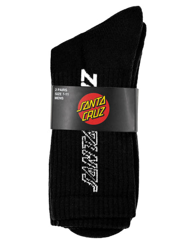 Solid Half Strip Crew Socks 4 Pack - Santa Cruz210000181775